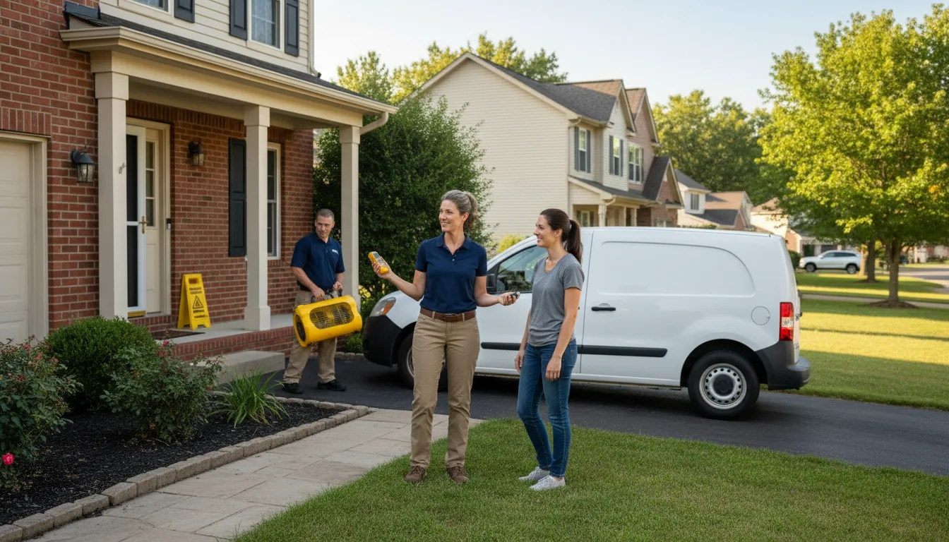 Residential water damage restoration in Petersburg, TN